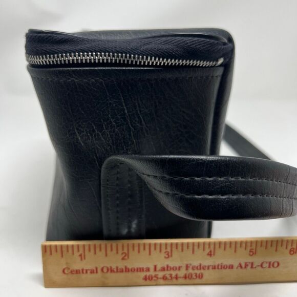 Vintage POLAROID SX70 One Step Camera Bag Black Vinyl Carrying Case Shoulder Bag - Picture 7 of 14